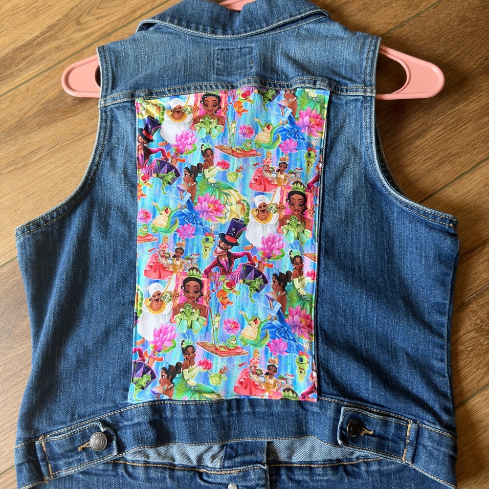 Princess and the frog denim vest